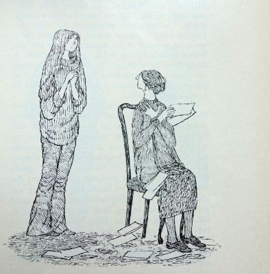 Illustration for Who'd Blame Her by Mary Manning
The Atlantic
March, 1976
p83
